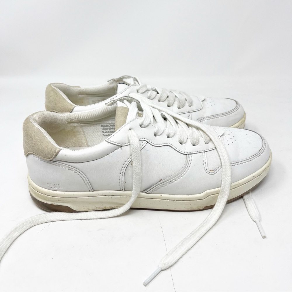MADEWELL WHITE LEATHER UNISEX COURT SNEAKERS SZ 9W/7.5M
